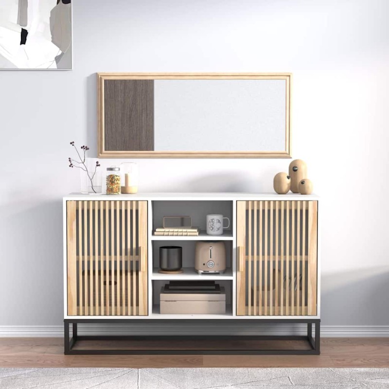 vidaXL Ντουλάπι Λευκό 105 x 30 x 65 εκ. από Επεξεργασμένο Ξύλο