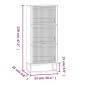 vidaXL Παπουτσοθήκη Λευκή 52 x 25 x 120 εκ. από Επεξεργασμένο Ξύλο