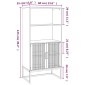 vidaXL Ντουλάπι Λευκό 60 x 35 x 125 εκ. από Επεξεργασμένο Ξύλο