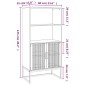 vidaXL Ντουλάπι 60 x 35 x 125 εκ. από Επεξεργασμένο Ξύλο