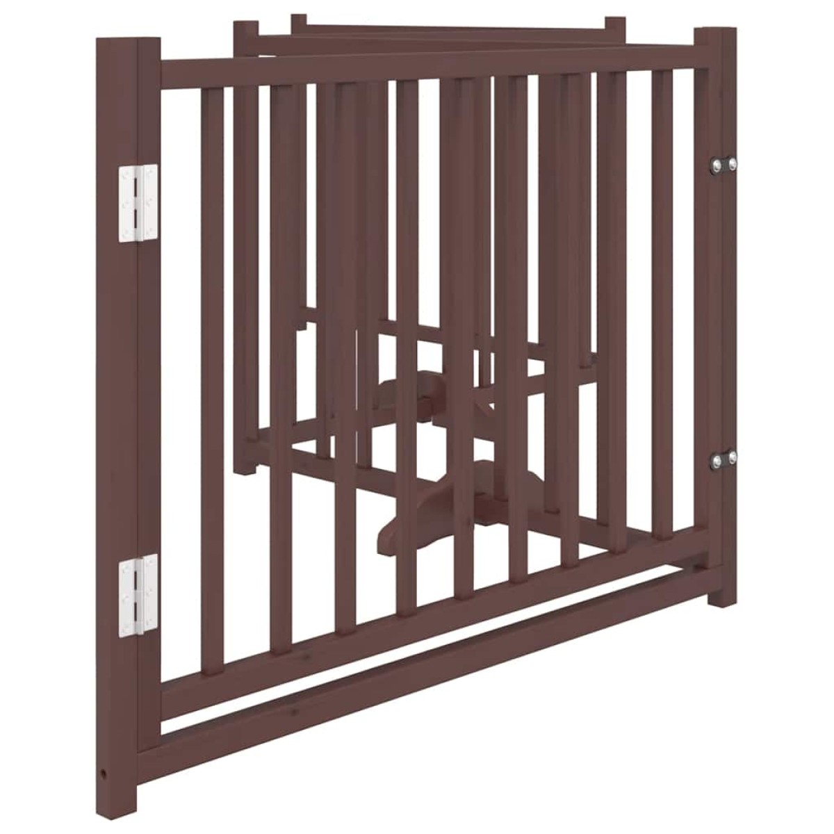 vidaXL Διαχωριστικό Σκύλων/Πόρτα Πτυσσόμενο 4 Πάνελ 320εκ. Μασίφ Ελάτη