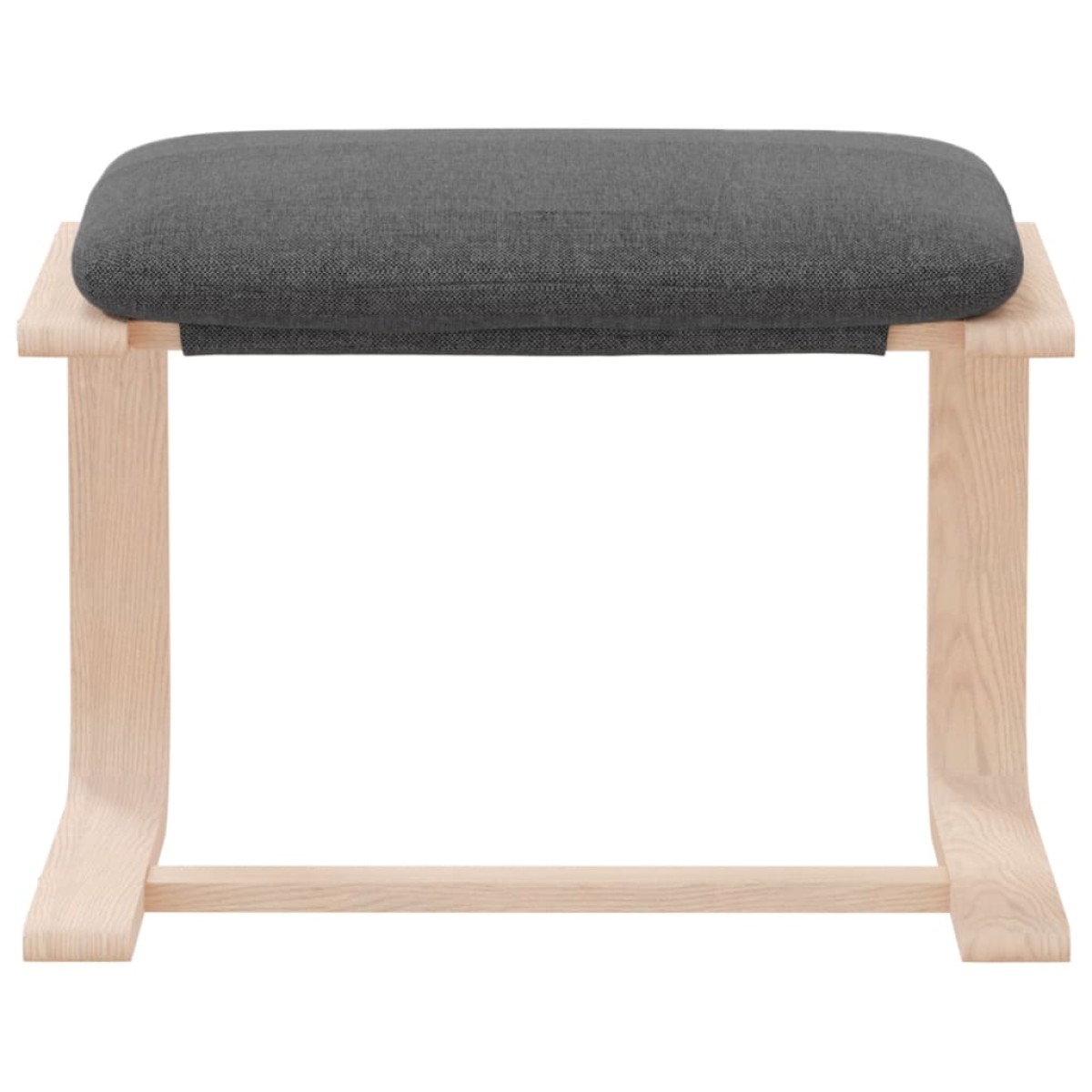 vidaXL Υποπόδιο Σκούρο Γκρι 51 x 41 x 40 εκ. Υφασμάτινο