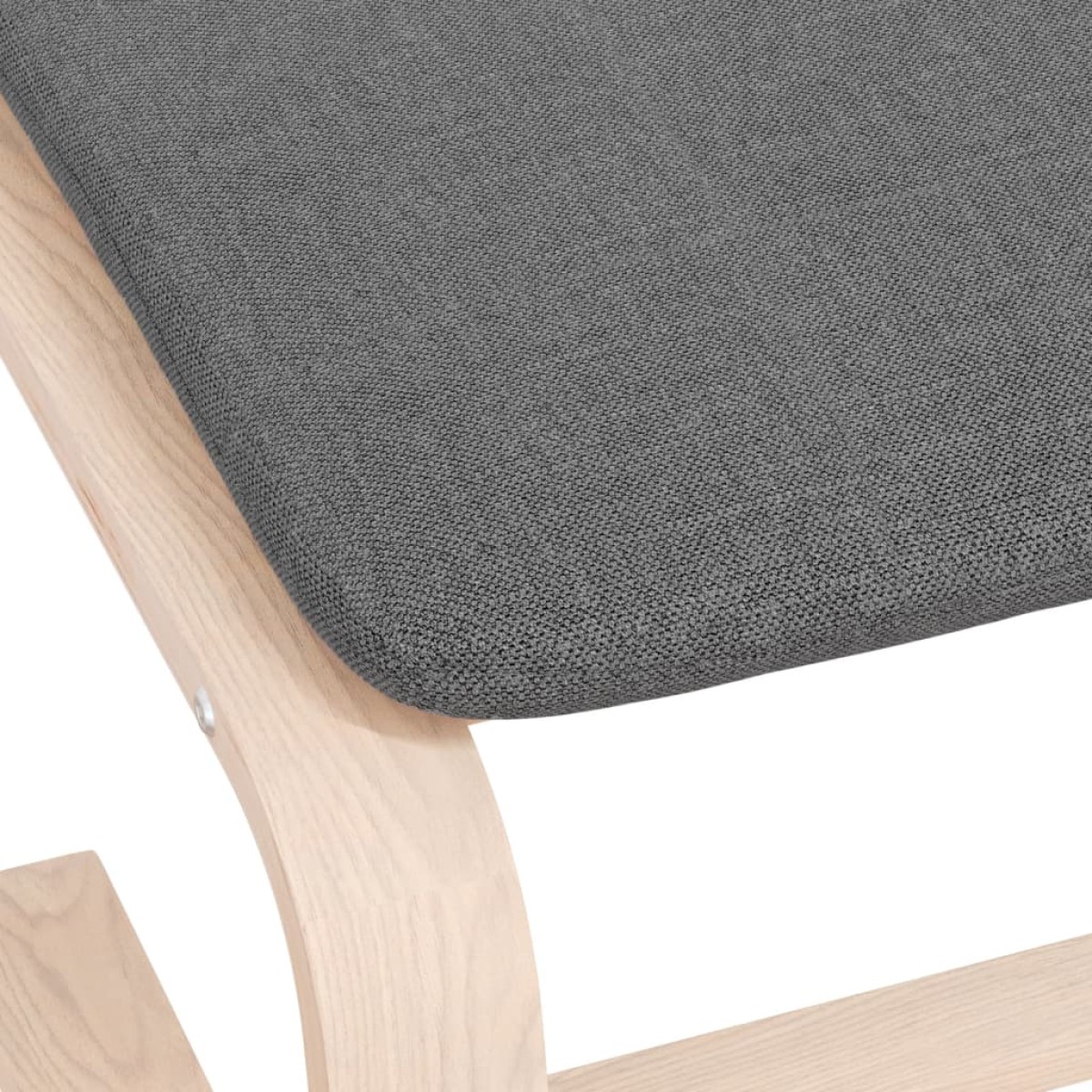 vidaXL Υποπόδιο Σκούρο Γκρι 51 x 41 x 40 εκ. Υφασμάτινο