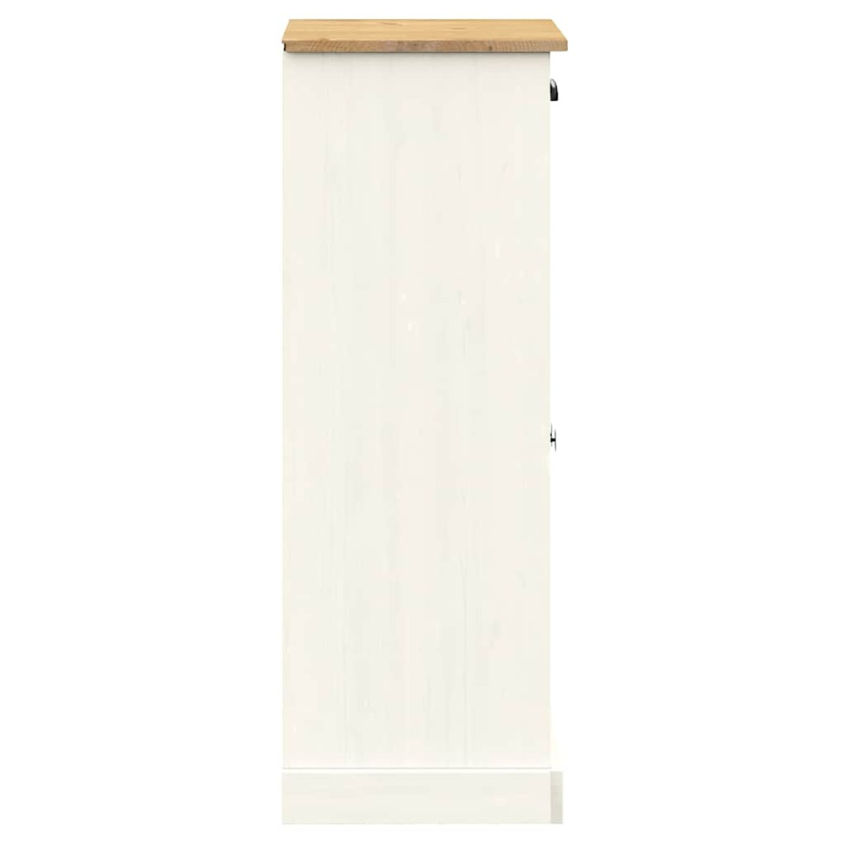 vidaXL Παπουτσοθήκη Λευκή VIGO 60 x 35 x 96 εκ. από Μασίφ Ξύλο Πεύκου