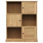 vidaXL Βιβλιοθήκη VIGO 90 x 35 x 114,5 εκ. από Μασίφ Ξύλο Πεύκου