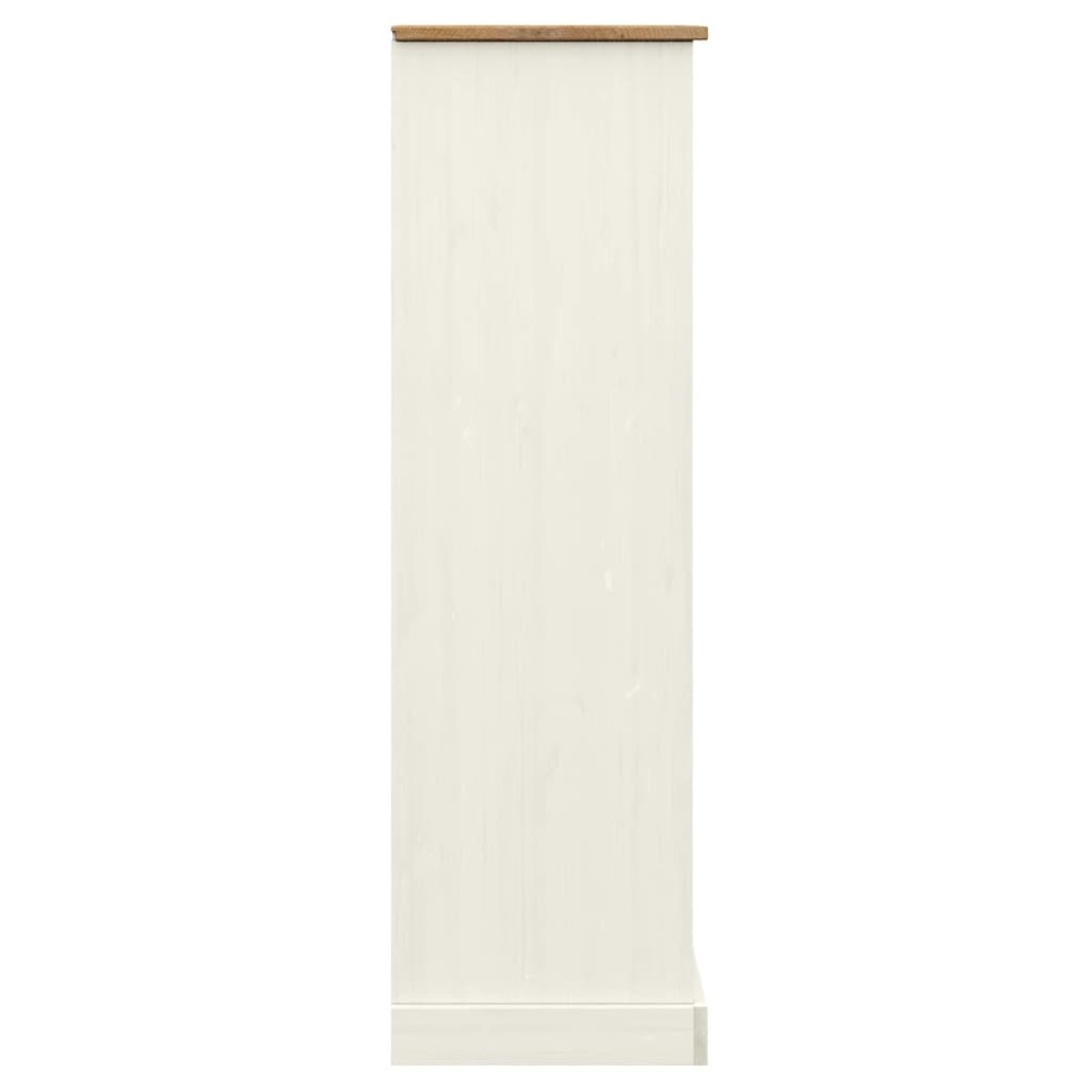 vidaXL Βιβλιοθήκη VIGO Λευκή 90 x 35 x 114,5 εκ. από Μασίφ Ξύλο Πεύκου