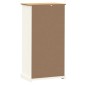 vidaXL Βιβλιοθήκη VIGO Λευκή 60 x 35 x 114,5 εκ. από Μασίφ Ξύλο Πεύκου