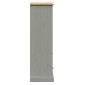 vidaXL Βιβλιοθήκη VIGO Γκρι 60 x 35 x 114,5 εκ. από Μασίφ Ξύλο Πεύκου