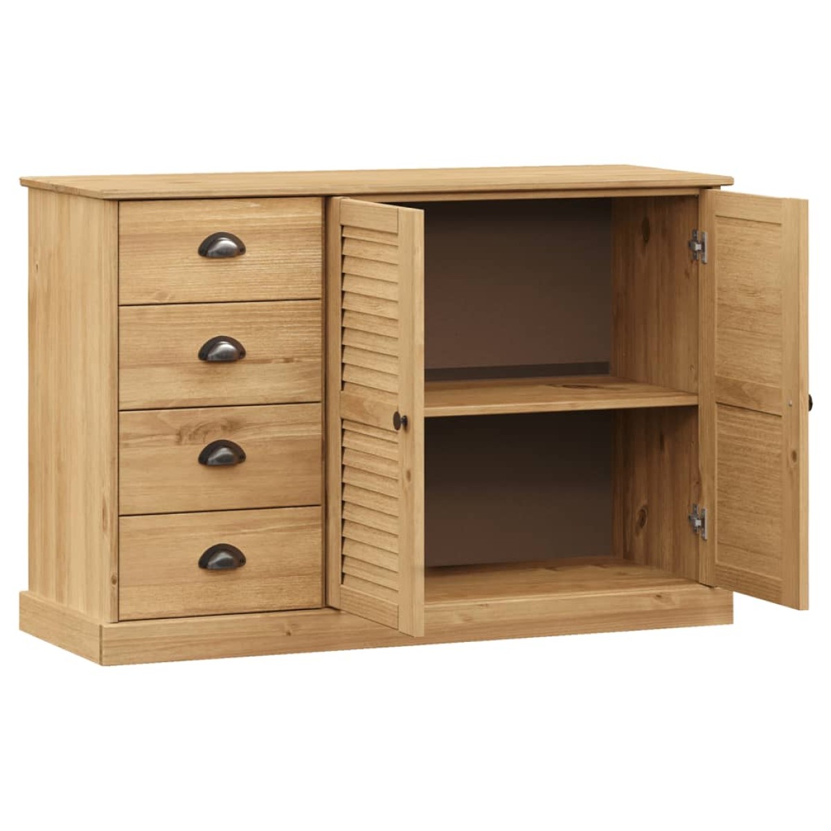 vidaXL Μπουφές με Συρτάρια VIGO 113 x 40 x 75 εκ. Μασίφ Ξύλο Πεύκο