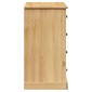 vidaXL Μπουφές με Συρτάρια VIGO 113 x 40 x 75 εκ. Μασίφ Ξύλο Πεύκο
