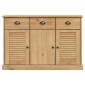 vidaXL Μπουφές με Συρτάρια VIGO 113 x 40 x 75 εκ. Μασίφ Ξύλο Πεύκο