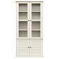 vidaXL Βιτρίνα VIGO Λευκή 85 x 35 x 170 εκ. από Μασίφ Ξύλο Πεύκου