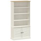 vidaXL Βιβλιοθήκη VIGO Λευκή 85 x 35 x 170 εκ. από Μασίφ Ξύλο Πεύκου