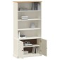 vidaXL Βιβλιοθήκη VIGO Λευκή 85 x 35 x 170 εκ. από Μασίφ Ξύλο Πεύκου