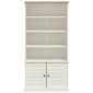vidaXL Βιβλιοθήκη VIGO Λευκή 85 x 35 x 170 εκ. από Μασίφ Ξύλο Πεύκου