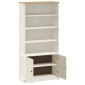 vidaXL Βιβλιοθήκη VIGO Λευκή 85 x 35 x 170 εκ. από Μασίφ Ξύλο Πεύκου