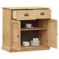 vidaXL Μπουφές με Συρτάρια VIGO 78 x 40 x 75 εκ. από Μασίφ Ξύλο Πεύκου