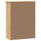 vidaXL Πάνω Ντουλάπι-Βιτρίνα VIGO 78x30x100 εκ. Μασίφ Ξύλο Πεύκου