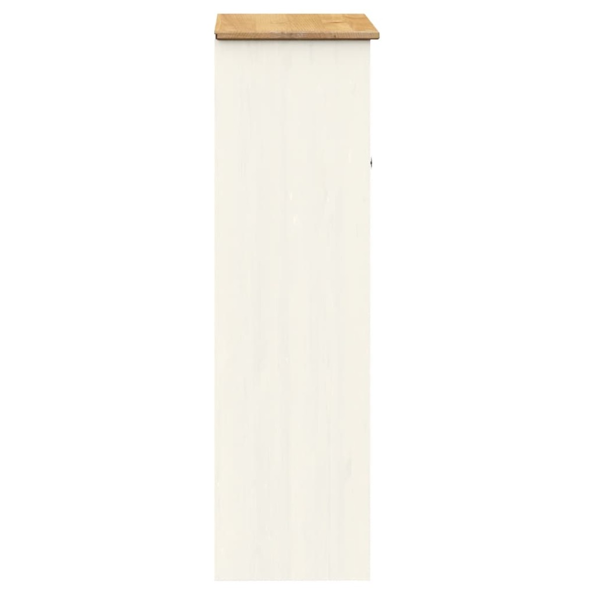 vidaXL Πάνω Ντουλάπι-Βιτρίνα VIGO Λευκό 78x30x100 εκ Μασίφ Ξύλο Πεύκου