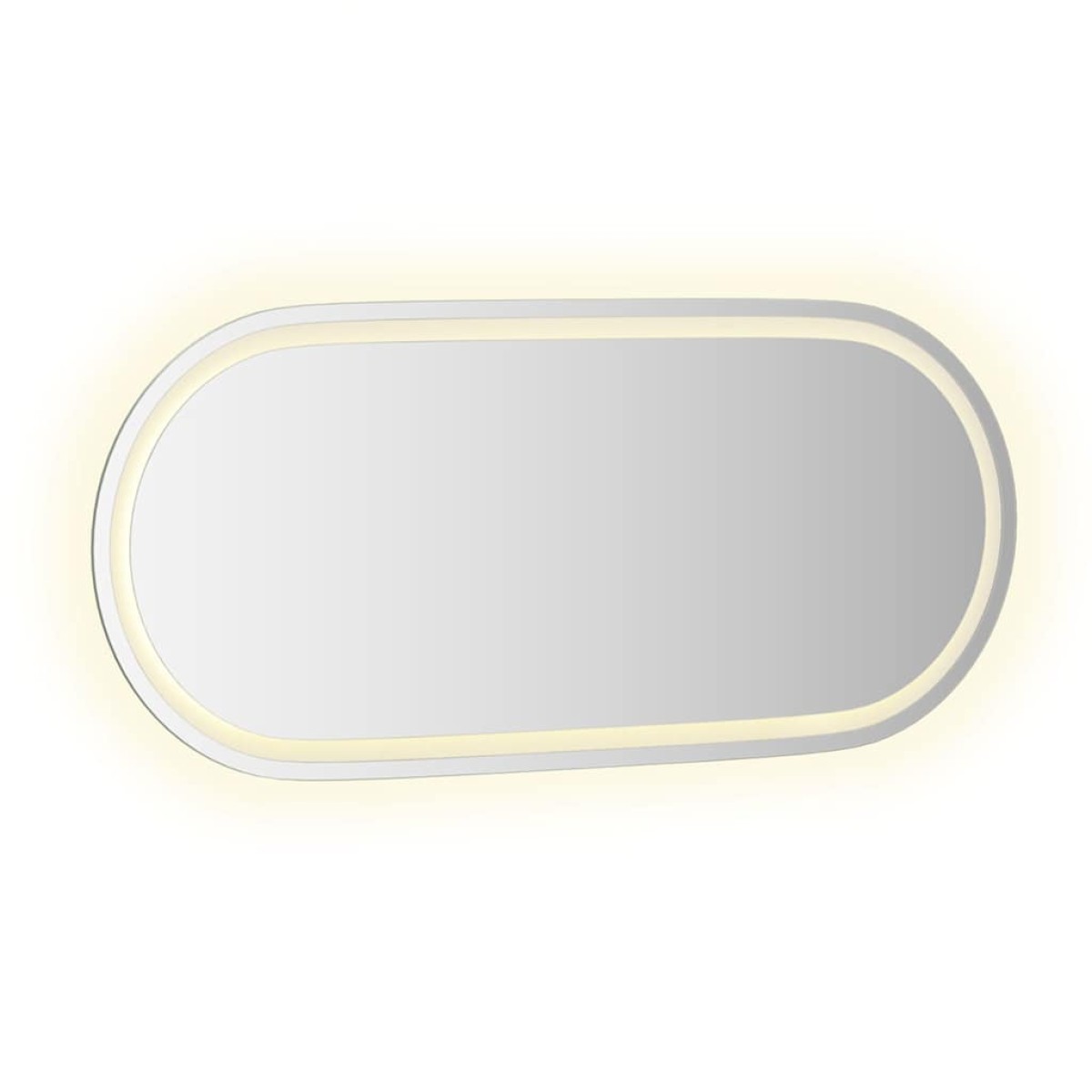 vidaXL Καθρέφτης Μπάνιου με LED Οβάλ 100 x 45 εκ.