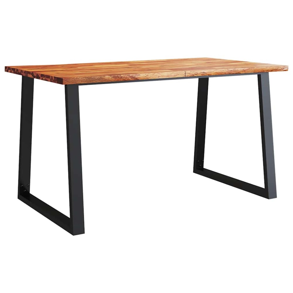 vidaXL Τραπεζαρία με Φυσικό Περίγραμμα 140x80x75 εκ Μασίφ Ξύλο Ακακίας