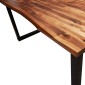 vidaXL Τραπεζαρία με Φυσικό Περίγραμμα 140x80x75 εκ Μασίφ Ξύλο Ακακίας