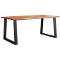 vidaXL Τραπεζαρία με Φυσικό Περίγραμμα 180x90x75 εκ Μασίφ Ξύλο Ακακίας