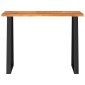 vidaXL Τραπέζι Κονσόλα με Live Edge 110x35x80 εκ. Μασίφ Ξύλο Ακακίας