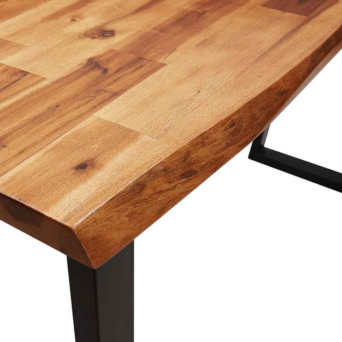 vidaXL Τραπέζι Κονσόλα με Live Edge 110x35x80 εκ. Μασίφ Ξύλο Ακακίας