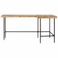 vidaXL Γραφείο 165x110x77 cm Μασίφ Ξύλο Μάνγκο και Σίδερο