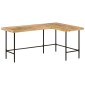 vidaXL Γραφείο 165x110x77 cm Μασίφ Ξύλο Μάνγκο και Σίδερο