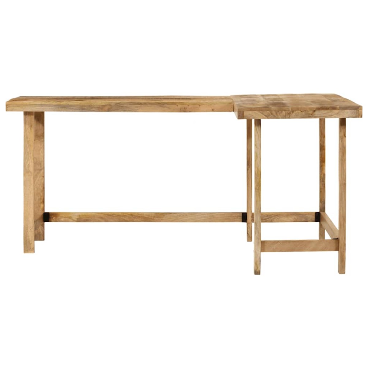 vidaXL Γραφείο 165x110x75 cm Mango από μασίφ ξύλο