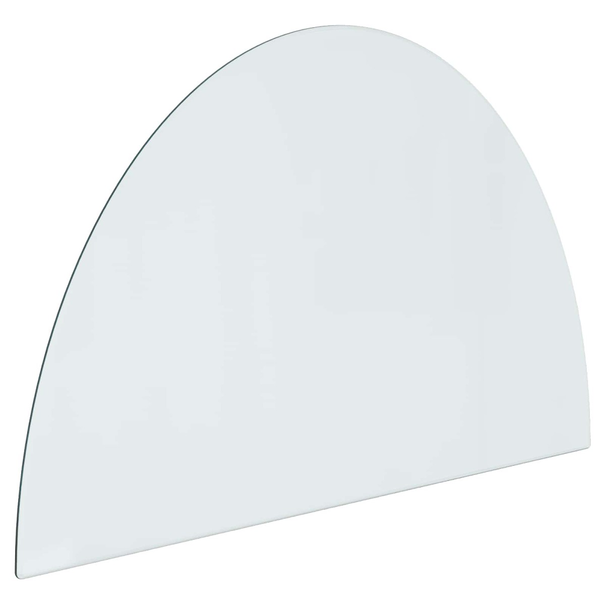 vidaXL Πλάκα Γυαλιού Τζακιού Διαφανές 800 x 500 mm Γυαλί