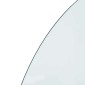 vidaXL Πλάκα Γυαλιού Τζακιού Διαφανές 1000 x 500 mm Γυαλί