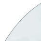 vidaXL Πλάκα Γυαλιού Τζακιού Διαφανές 1200 x 500 mm Γυαλί