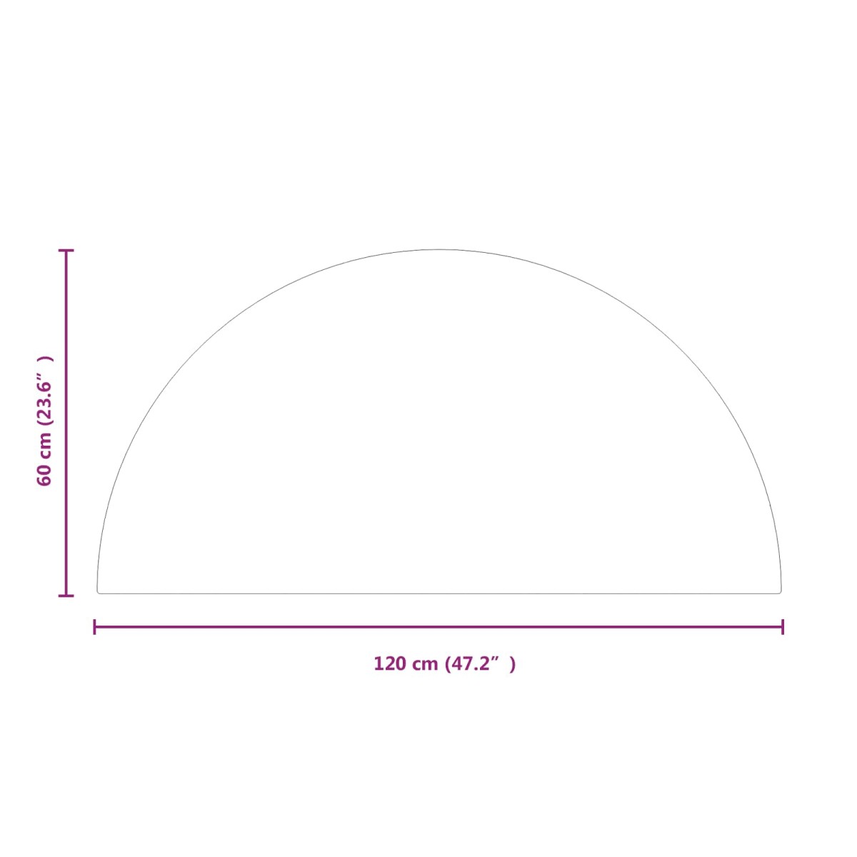 vidaXL Πλάκα Γυαλιού Τζακιού Διαφανές 1200 x 600 mm Γυαλί