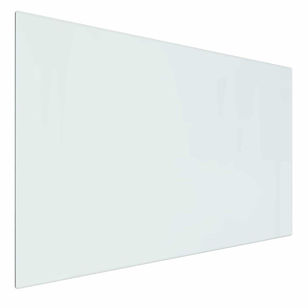 vidaXL Πλάκα Γυαλιού Τζακιού Διαφανές 80 x 50 cm Γυαλί