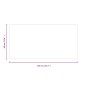 vidaXL Πλάκα Γυαλιού Τζακιού Διαφανές 120 x 60 cm Γυαλί