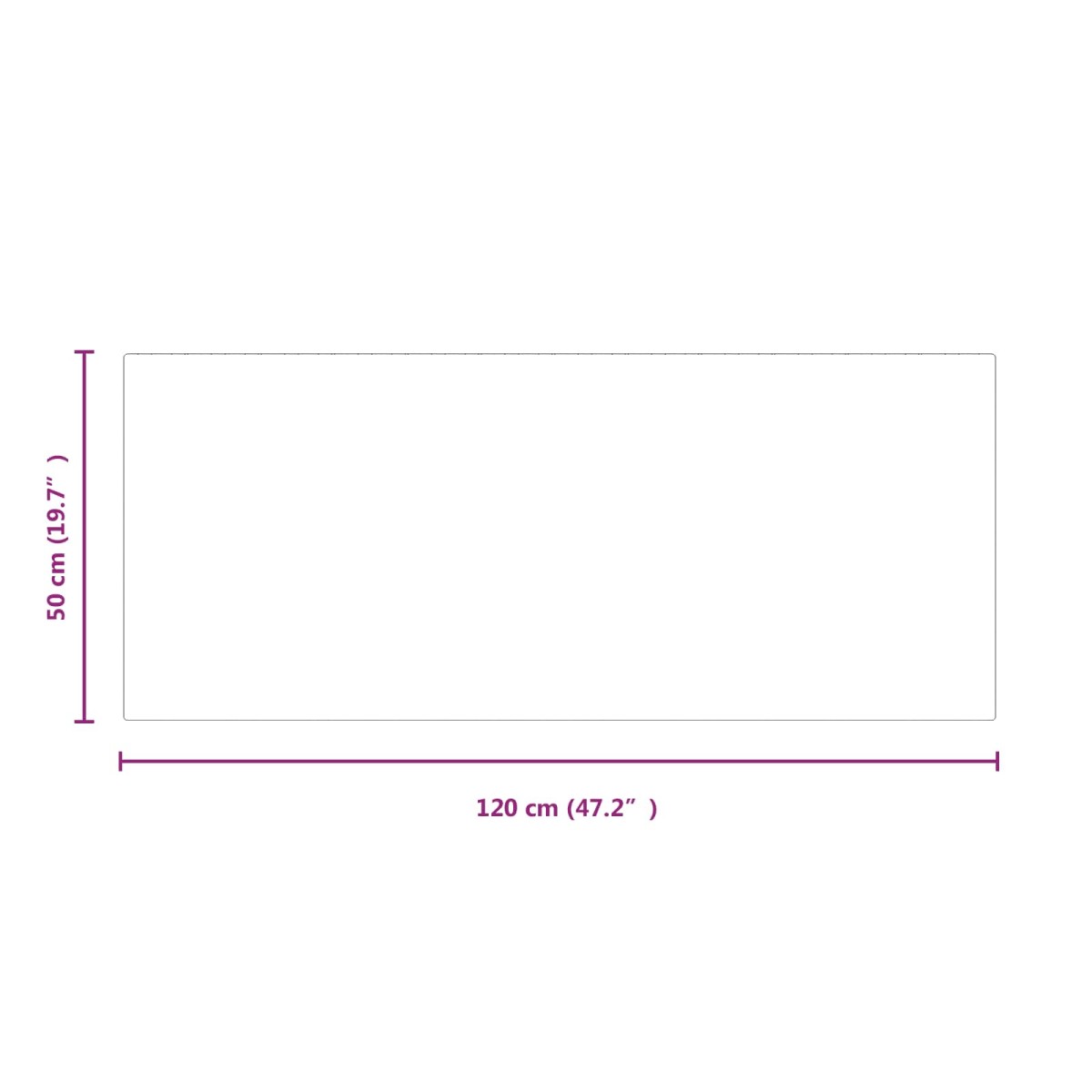 vidaXL Πλάκα Γυαλιού Τζακιού Διαφανές 120 x 50 cm Γυαλί