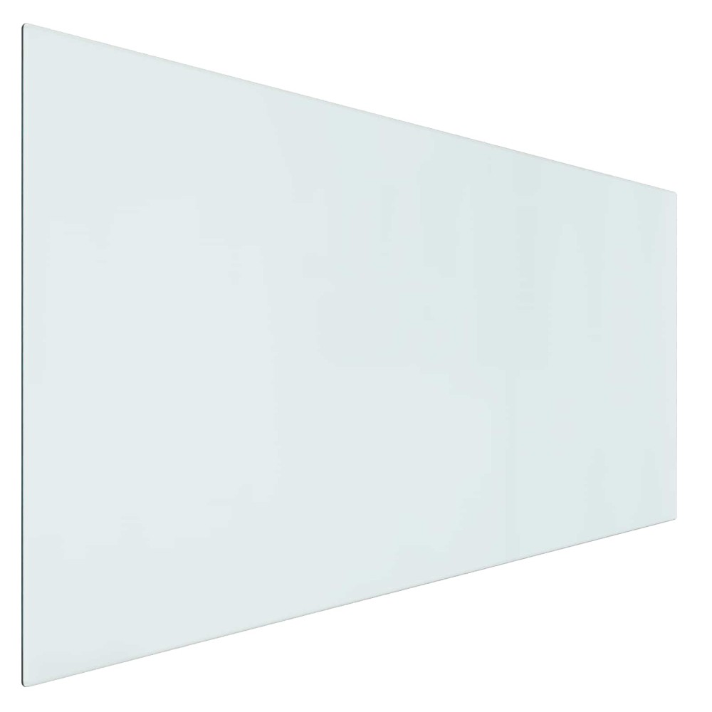 vidaXL Πλάκα Γυαλιού Τζακιού Διαφανές 120 x 60 cm Γυαλί