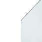 vidaXL Πλάκα Γυαλιού Τζακιού Διαφανές 80 x 60 cm Γυαλί