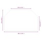 vidaXL Πλάκα Γυαλιού Τζακιού Διαφανές 100 x 60 cm Γυαλί
