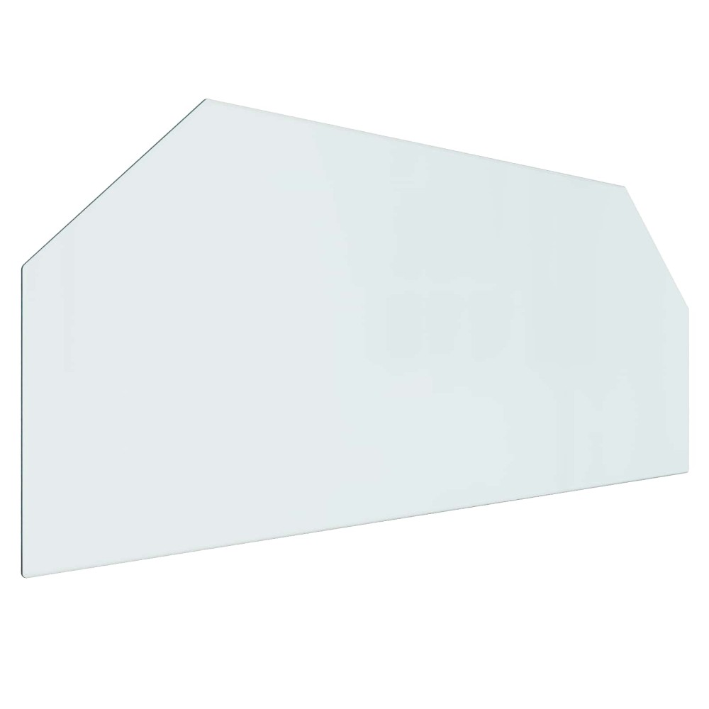 vidaXL Πλάκα Γυαλιού Τζακιού Διαφανές 120 x 50 cm Γυαλί