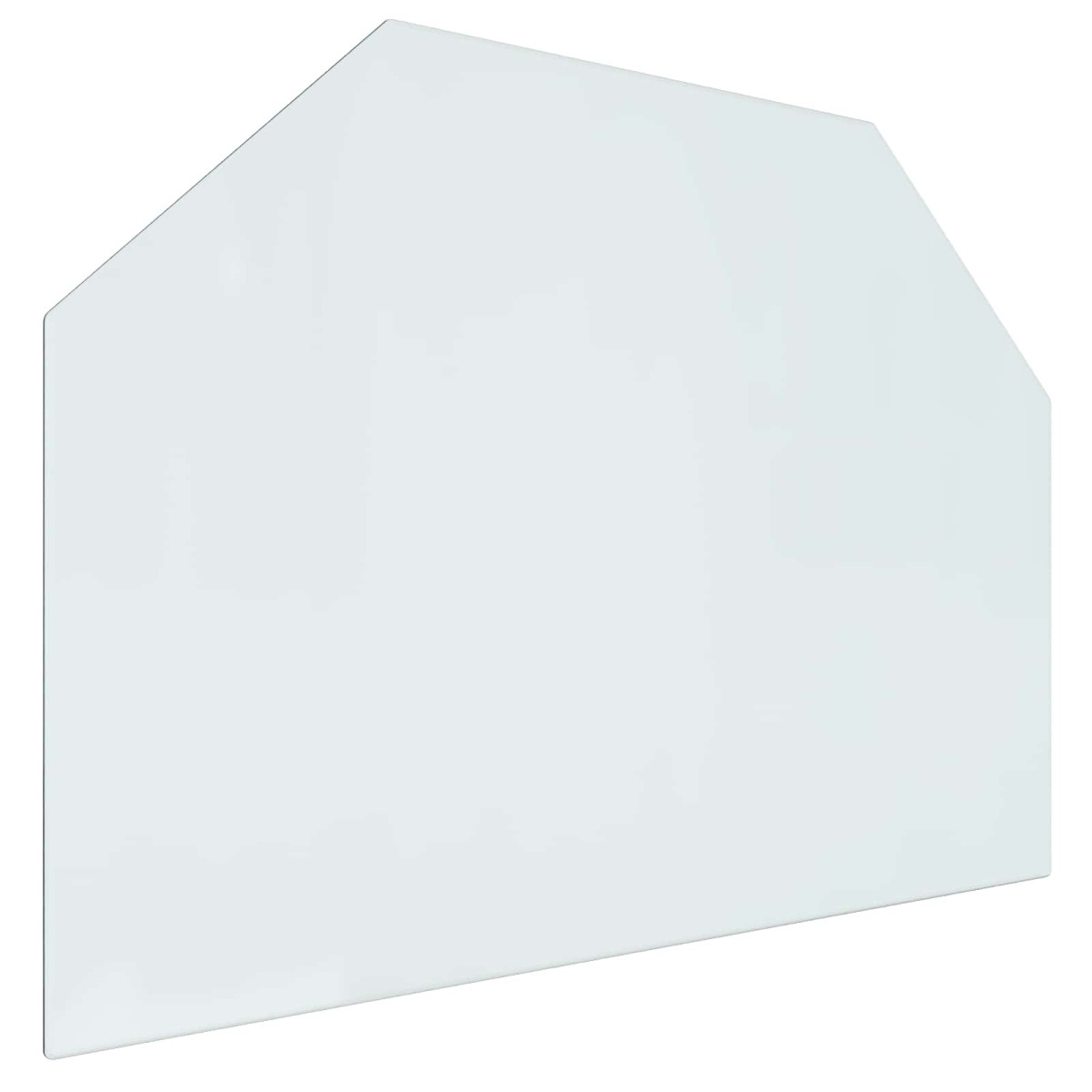 vidaXL Πλάκα Γυαλιού Τζακιού Διαφανές 80 x 60 cm Γυαλί