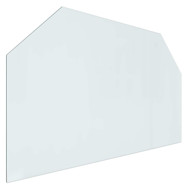 vidaXL Πλάκα Γυαλιού Τζακιού Διαφανές 100 x 60 cm Γυαλί