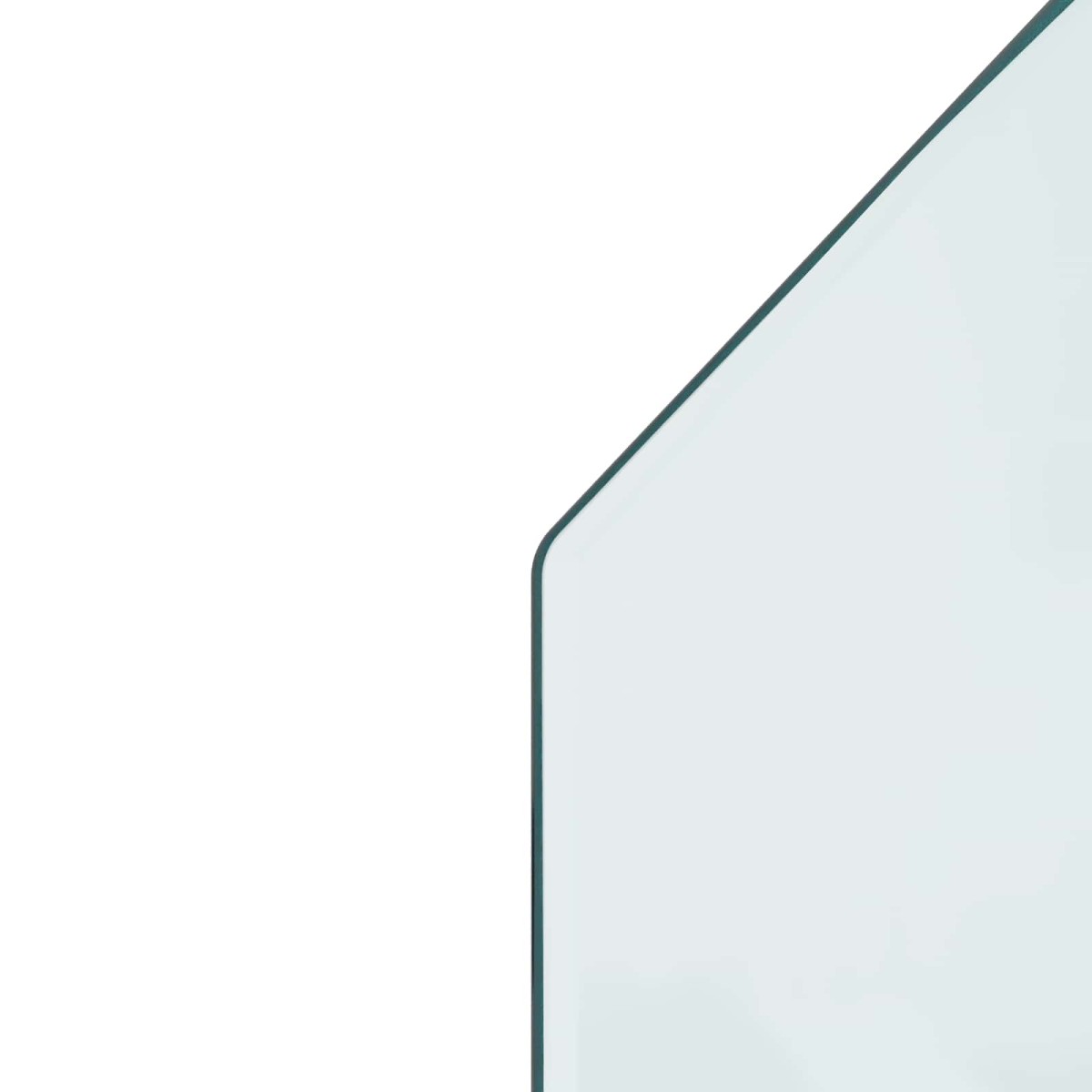 vidaXL Πλάκα Γυαλιού Τζακιού Διαφανές 120 x 60 cm Γυαλί