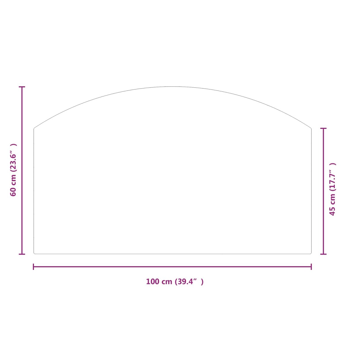 vidaXL Πλάκα Γυαλιού Τζακιού Διαφανές 100 x 60 cm Γυαλί