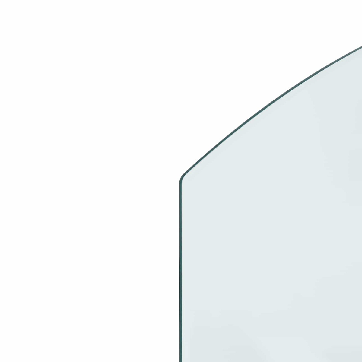 vidaXL Πλάκα Γυαλιού Τζακιού Διαφανές 80 x 50 cm Γυαλί