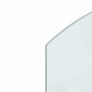 vidaXL Πλάκα Γυαλιού Τζακιού Διαφανές 80 x 50 cm Γυαλί
