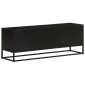 vidaXL Έπιπλο Τηλεόρασης 110 x 30 x 40 εκ. Μασίφ Ξύλο Μάνγκο & Σίδηρος